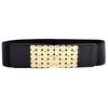 Trendy Womens Black Stretch Waist Belt Offering A Slender Look With Versatile Wear Options