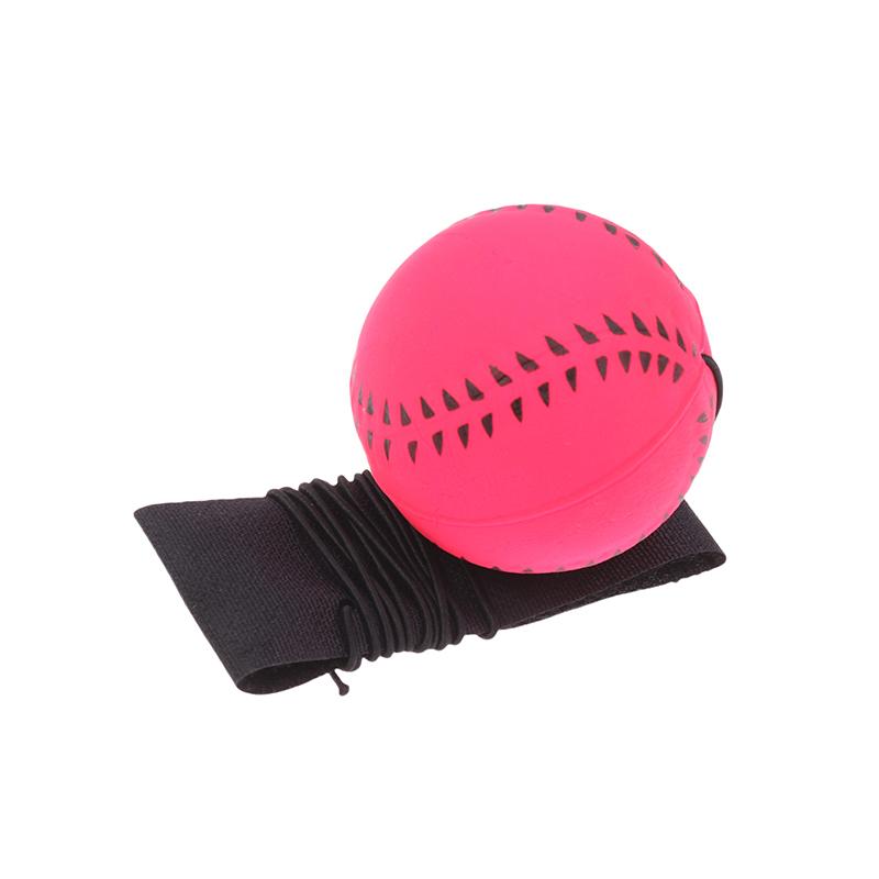 1Pc 6Cm Wrist Strength Training Ball Throwing Returned Balls Wrist Pitching Exercise Sports Portable Wrist Ball Throwing Trainer