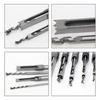 7Pcs Complete Square Mortising Chisel Set Heat Resistant Material Chisel Drill Bits For Efficient Wood Drilling