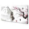 Ink Wash Style Cherry Blossom Pagoda Scenery Large Mouse Pad Desk Mat Pc Accessories Gaming Pad Office Rug Mouse Carpet Mousemat