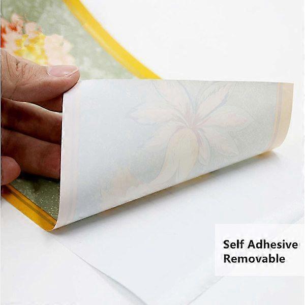 Self-adhesive wallpaper border, 10 cm x 10 meters (Blue)