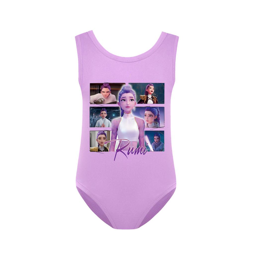 5061 Kids Girls Rumi Mira Zoey Print Swimsuit Swimming One-piece Bodysuit Swimwear