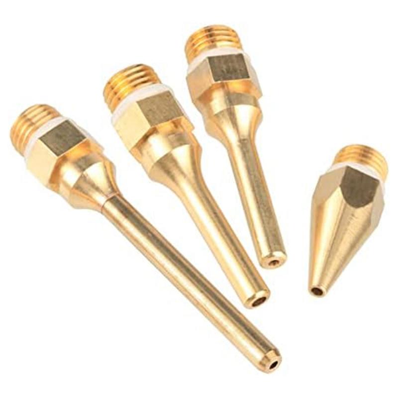 AEE4-4Pcs Interchangeable Copper Glue Gunnozzle Set For Hot Melting Glue Guns Bore 2.0Mm 3.0Mm