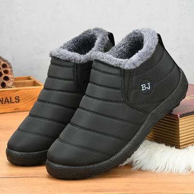 Boots Woman Snow Lightweight Women Booties Slip On Shoes Women Solid Couple Waterproof Ankle Boots Flat Botas Mujer Women Boots