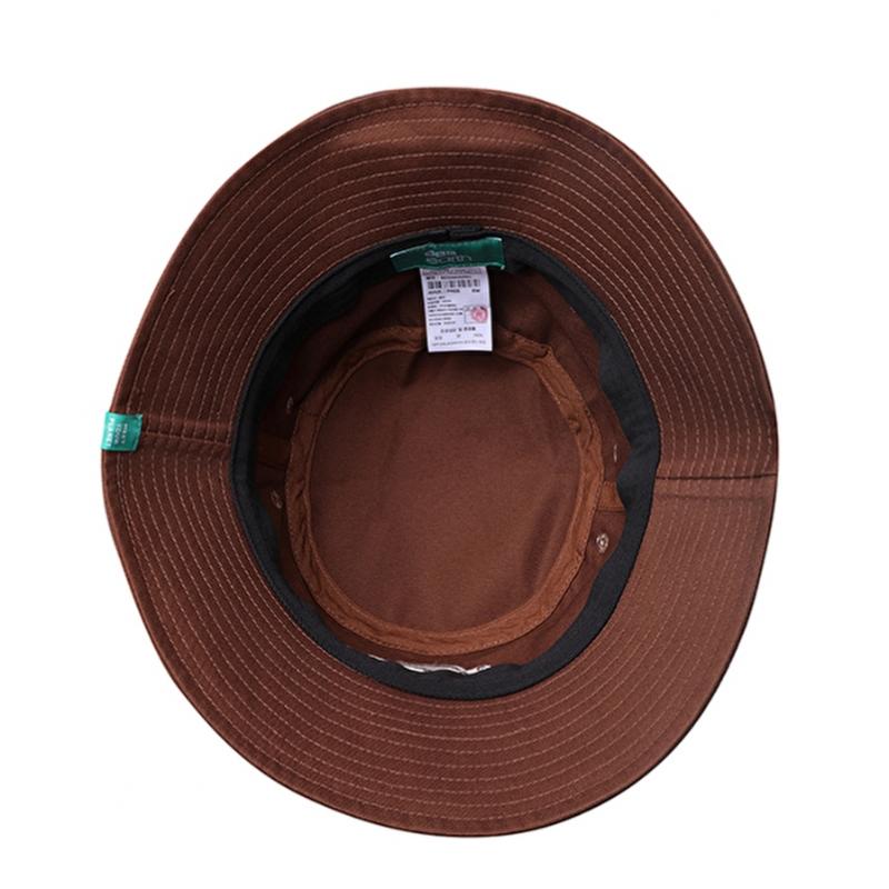 Bbc Earth Animal Embroidery Cotton Bucket Hat  Brown 