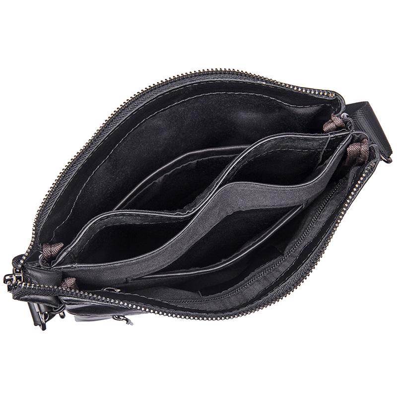 Men's Genuine Leather Casual Messenger Bag for 9.7 Inch iPad - First Layer Cowhide