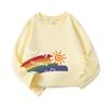Children's Cotton Autumn Long-Sleeve Round Neck Top - Trendy Loose Fit Korean Style T-Shirt for Boys