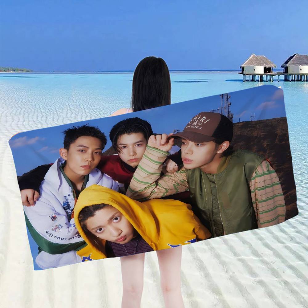 Lngshot Hip-Hop Group Beach Towel Colorful Bath Towels For Girl Microfiber Quick Dry Custom Sand Free Beach Yoga Spa Gym Pool
