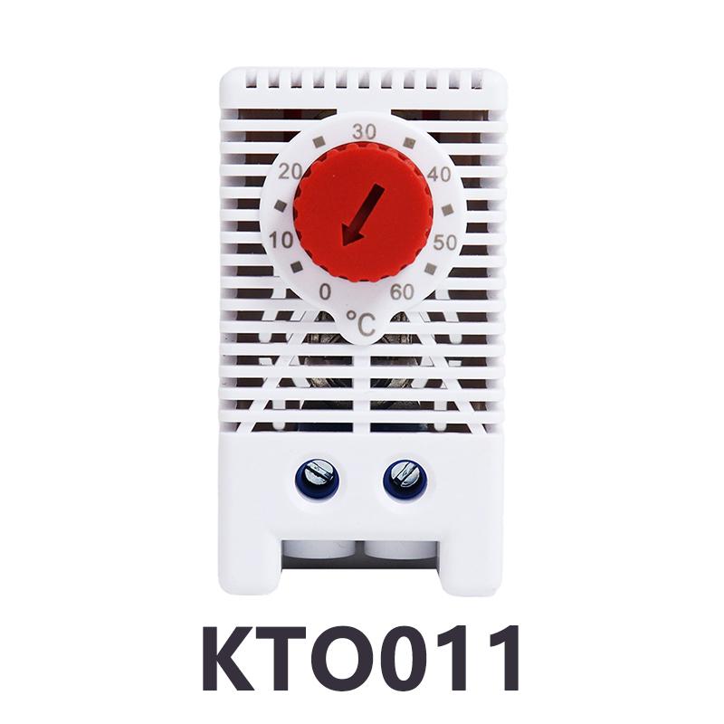 CG KTO011 KTS011 NC/NO Cabinet Temperature Controller 0-60℃ DIN Rail Mechanical Thermoregulator Compact Bimetallic Thermostat KTO011