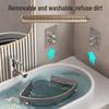 Wall-Mounted Suction Cup Bathroom Corner Shelf