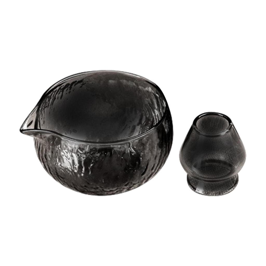 Matcha Bowl Teaware Matcha Ceremony Starter Juice Bowl with Pouring Spout Teahouse Decor Tea Tool Chasen Whisk Stand 500 ml