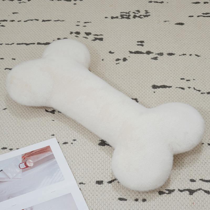 Creative Puppy Bone Pillow Plush Cat Toy Bone Doll Home Sofa Pillow Cushion Girl Ragdoll