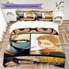 Haikyu!! Pattern Bedding Uilt Set Uilt Cover Pillowcase Home Decoration Birthday Gift (1 * Duvet Cover + 2 * Pillowcase Without Core)