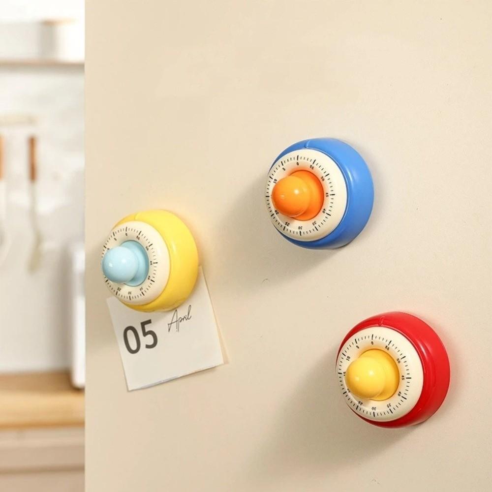 Self Discipline Magnetic Mechanical Timer Round Visual Countdown Timer Exercise