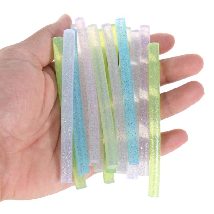 Miniature Hot Melt Adhesive Sticks, 7x100mm, Multiple Color for Creative Crafting Sealing School Projects and Home Use