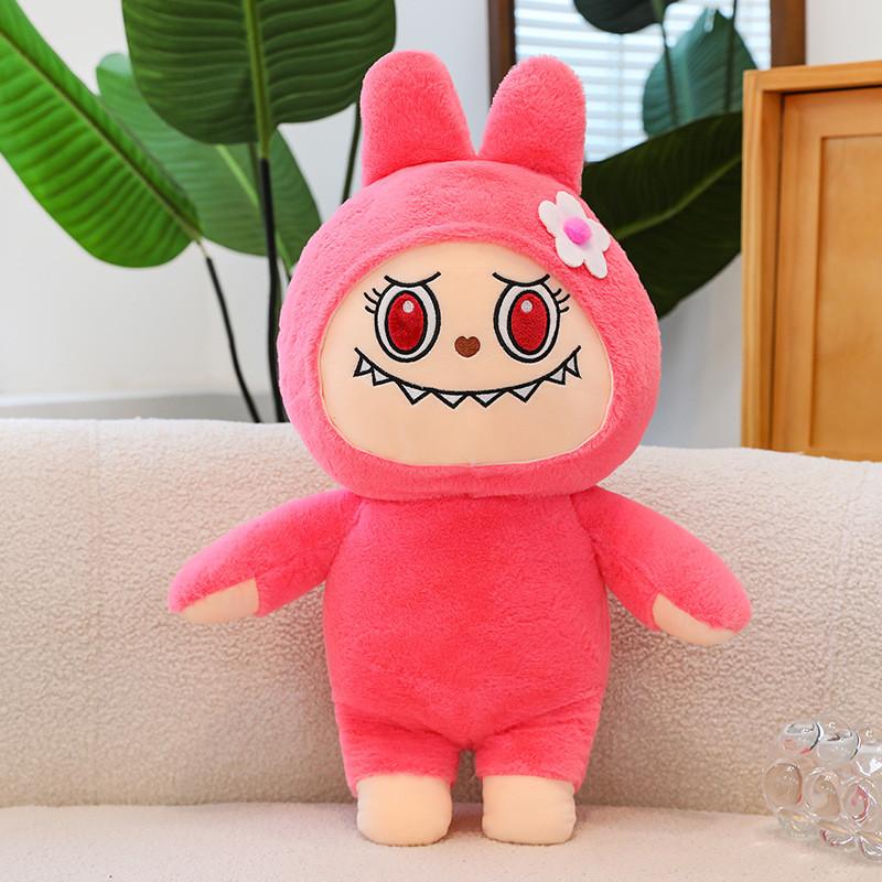 Adorable Labubu Plush Toy Cute Cartoon Animal Pillow Soft Stuffed Doll Gift For Kids