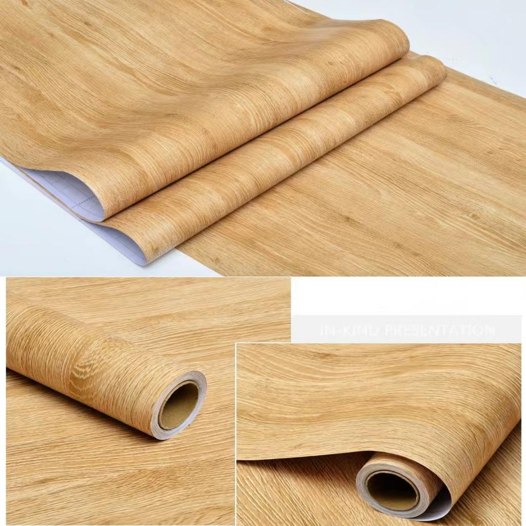 PVC Holzmaserung Aufkleber Kleiderschrank Schrank Tisch Möbel Renovierung Tapete Selbstklebend Wasserdicht Wandpapiere Heimdekor