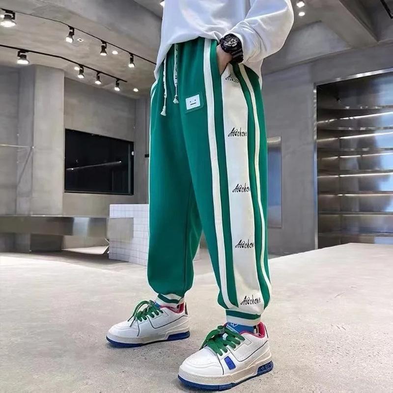 2024 Boys' Spring & Autumn Casual Sports Pants - Trendy and Comfortable for Children