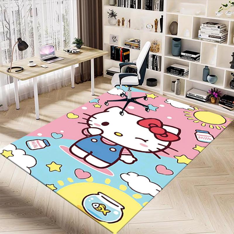 1pc Hello Kitty Milk Carpet Office Rug Outdoor Mat Home Decor Area Carpet Festival Gift