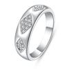 New 925 Sterling Silver 7-10# Fine Round Zircon Ring for Women Fashion Charm Engagement Gift Jewelry Accessories