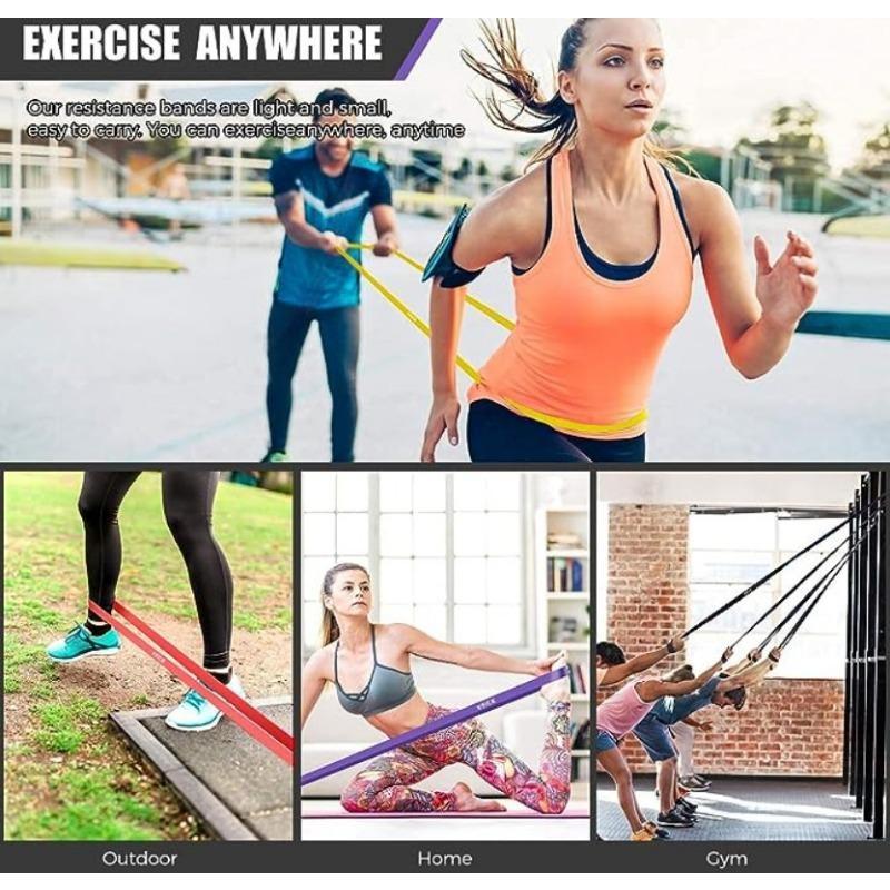 TPE Resistance Band Yoga Elastic Band Pull Up Assist Band Strength Training Tension Band Pilates Fitness Equipment