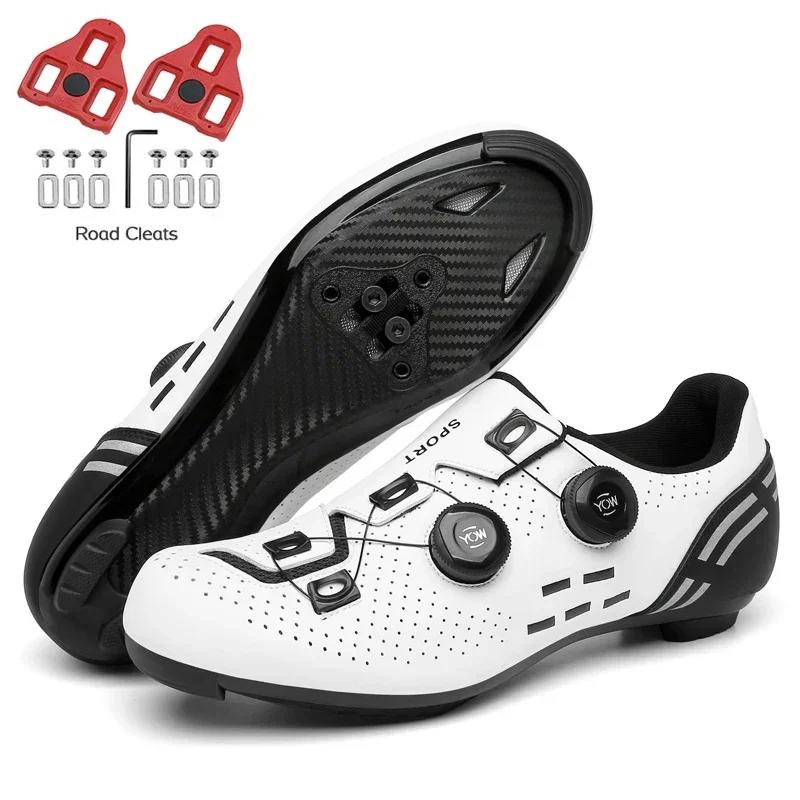Mountain Bike Shoes Mtb with Cleats Men Carbon Sports Speed Bike Shoes Women Mountain Racing Flat SPD Road Cycling Footwear