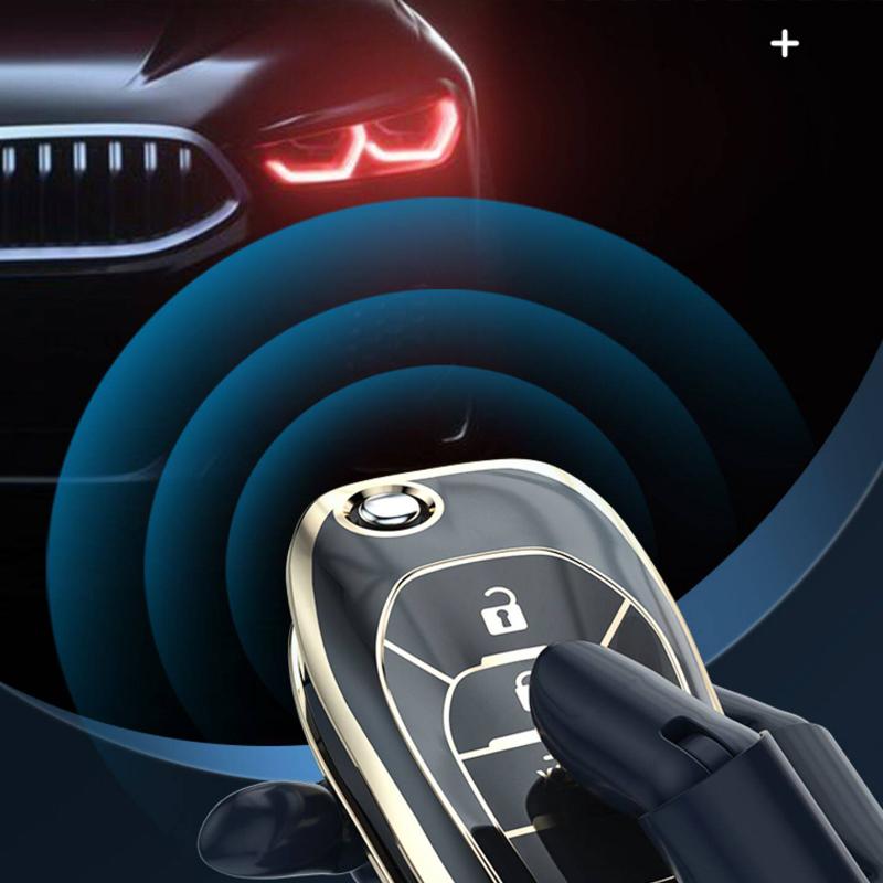 Tpu Car Key Case Key Chain For Chevrolet Cruze Spark Sonic Camaro Volt Bolt Trax Malibu  Folding Key Case Protector Accessories