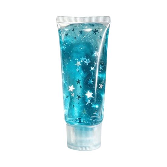 Facial Cleanser Stress Relief Toy with Glitter Slow Rising Face Wash Squeeze Toy