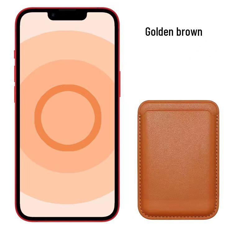 Magnetic Leather Card Holder Case for iPhone 14/13/12 with MagSafe Compatibility