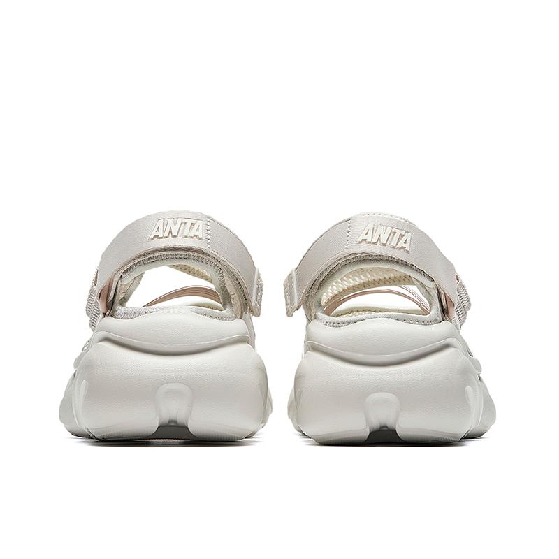 Anta Mary Jane Eurorun Thick Sole Comfortable Versatile Non-Slip Wear-Resistant Stream Shoes Women Shoes White Gray 122528507-3
