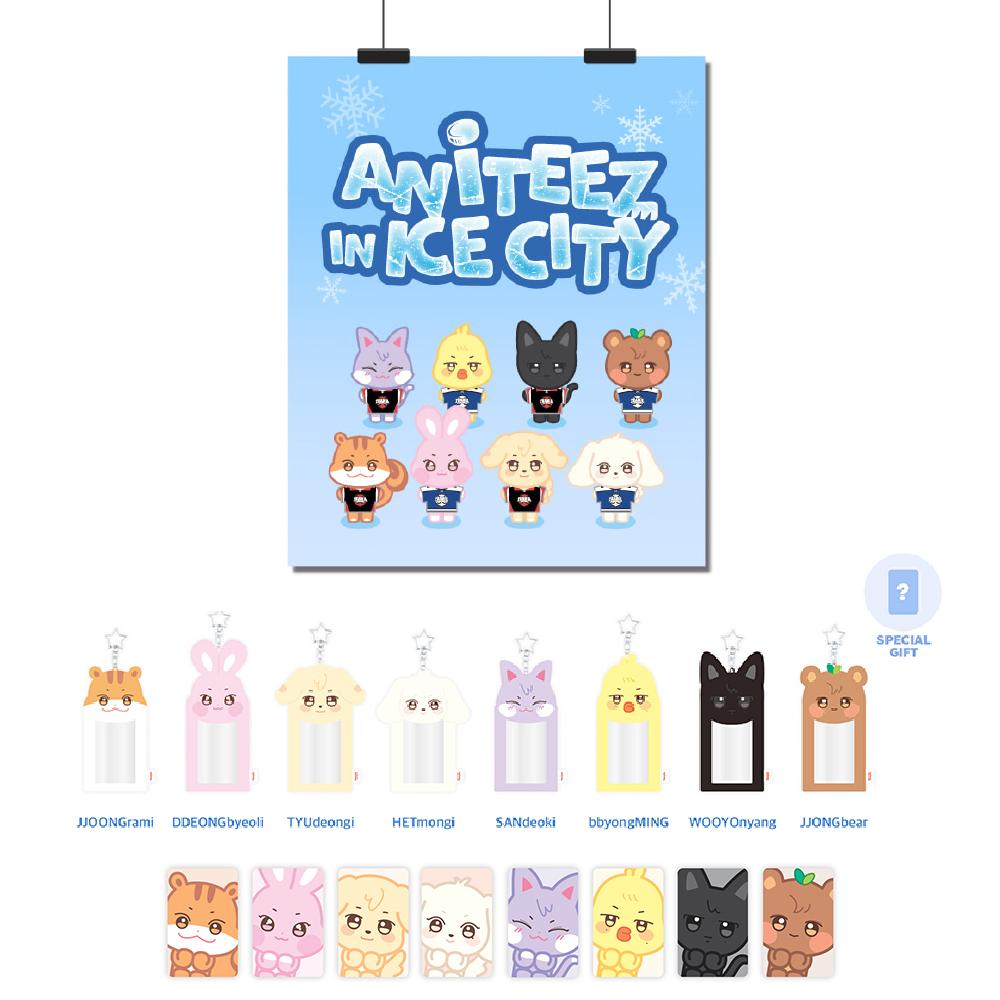 

Предзаказ ATEEZ Брелок-держатель для карт с фотографией ANITEEZ в цвете ICE CITY