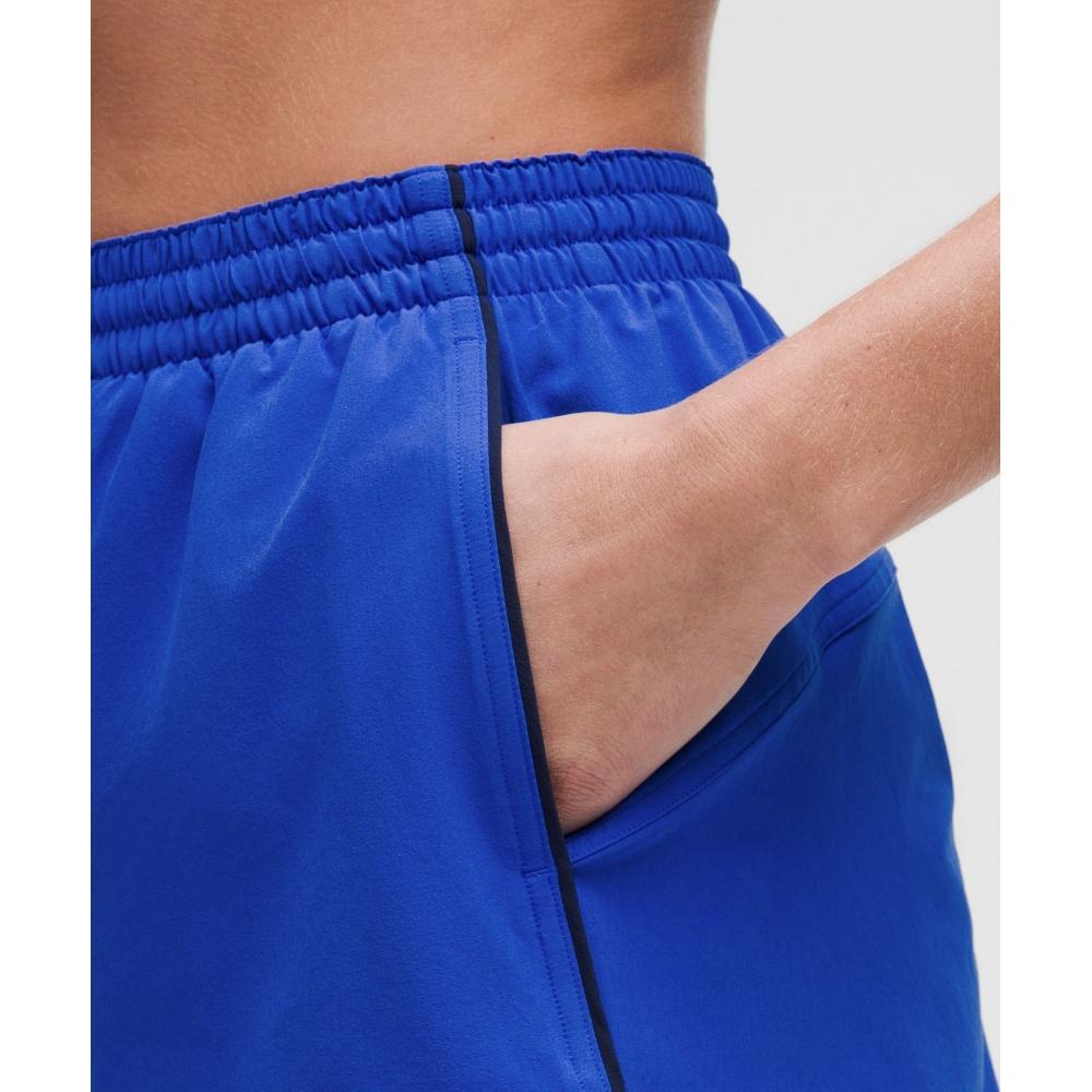 Lululemon Lightweight High Rise Relaxed Short 3   Long Liner Cerulean Blue Club Blue