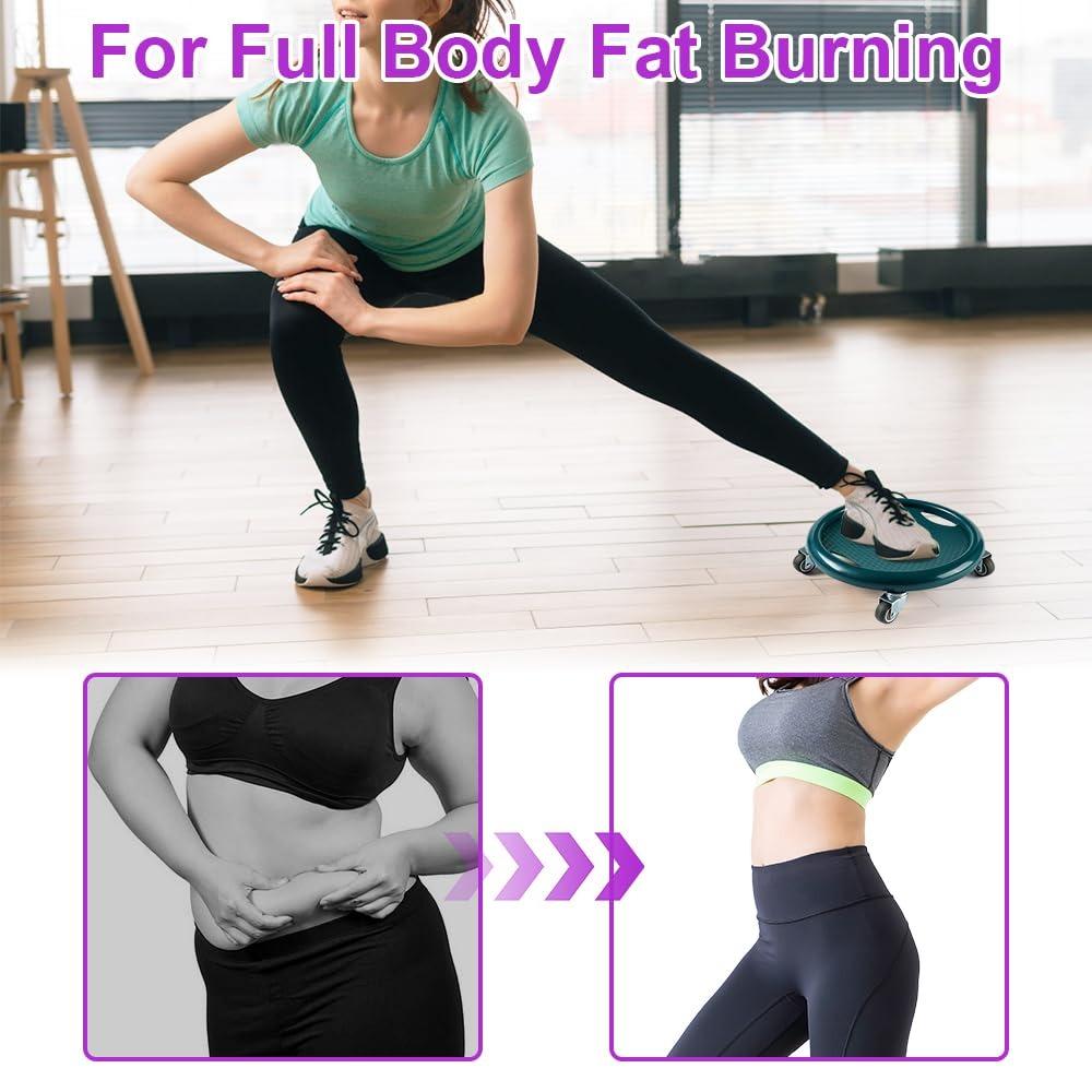 360° Rotating Ab Roller Wheel Multifunctional Abs Trainer High Quality Mute Sliding Plate