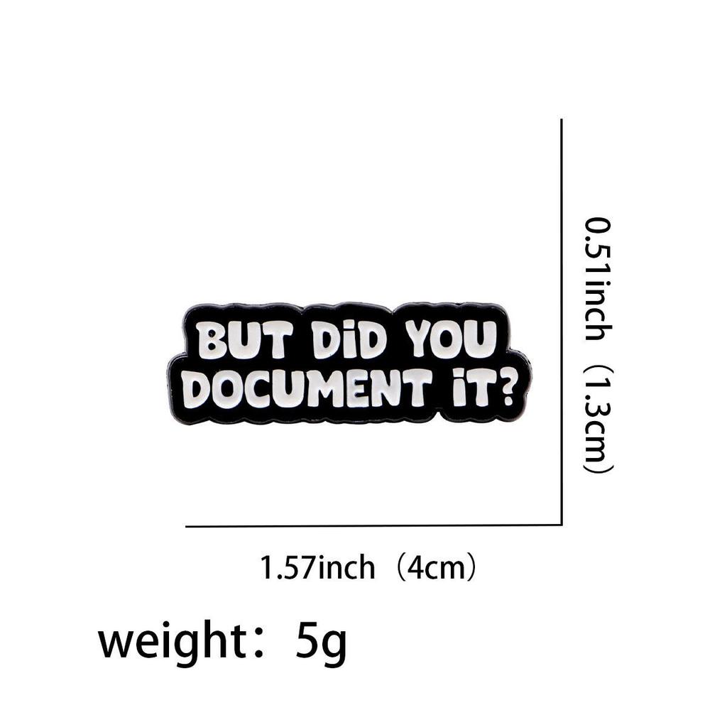 Motivational Cartoon Medal: Creative Metal Brooch with English Lettering for Clothing Accessories