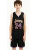 Set Maglia da Basket per Bambini - Design Numero Stella Lakers & Warriors