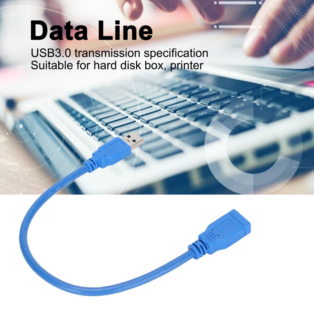 Data Line Male to Female USB 3.0 Extension Cable for Hard Disk Box Printer Equipment Connection