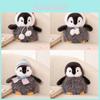 Süßes kleines Baumwoll-Pinguin-Stofftier mit Hut für Kinder, Geschenk und Sammler