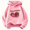 Sudadera con capucha divertida de fresa Y2k años 90 Niños Sudadera con capucha infantil para niños y niñas Otoño Primavera Sudaderas con capucha casuales