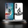 V-Volcom Logo Phone Case For Samsung Galaxy A73,A21s,A22,A31,A52,A53,A71,A41Soft Black Shell