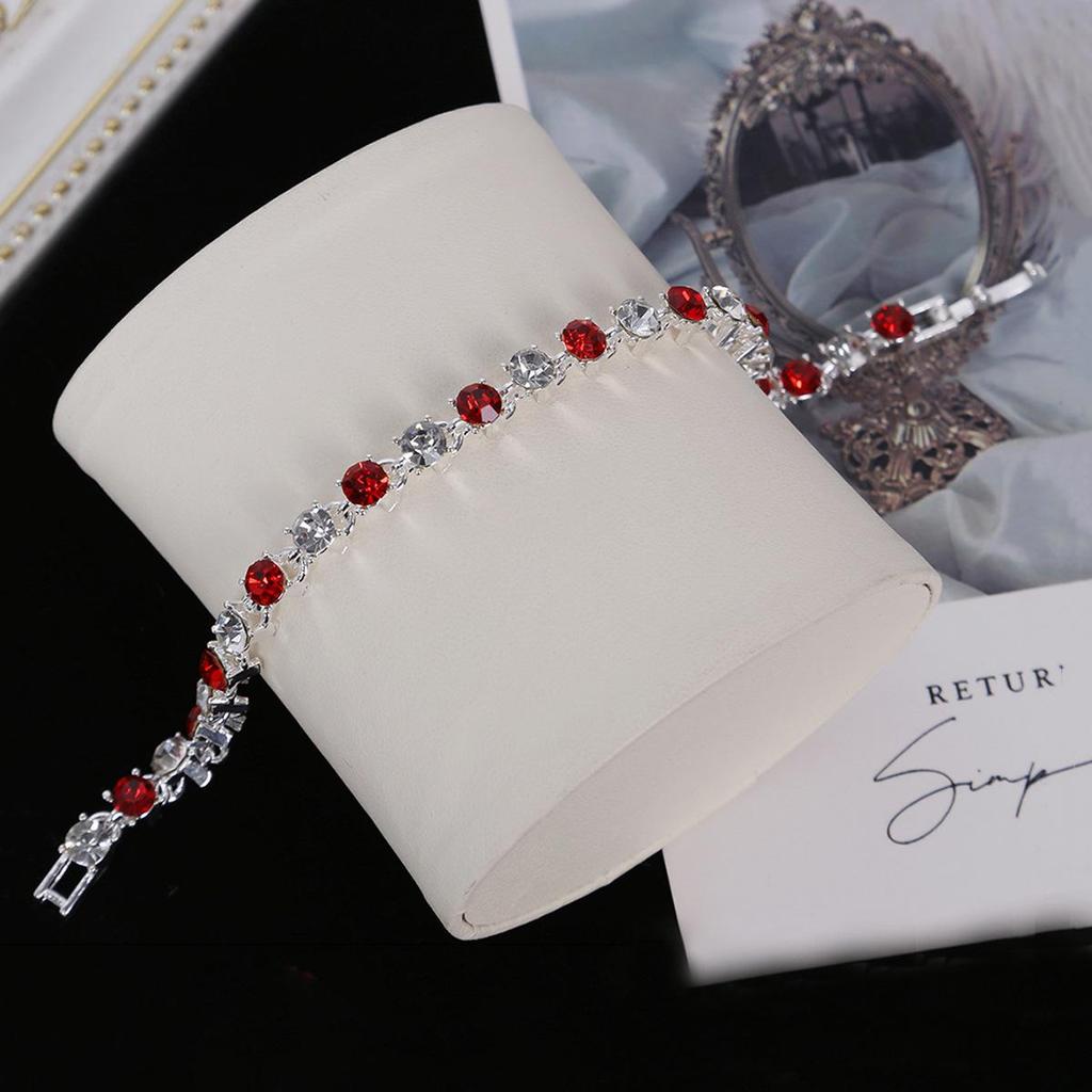 Colorful Geometric Round Teardrop Bracelet - European & American Retro Style