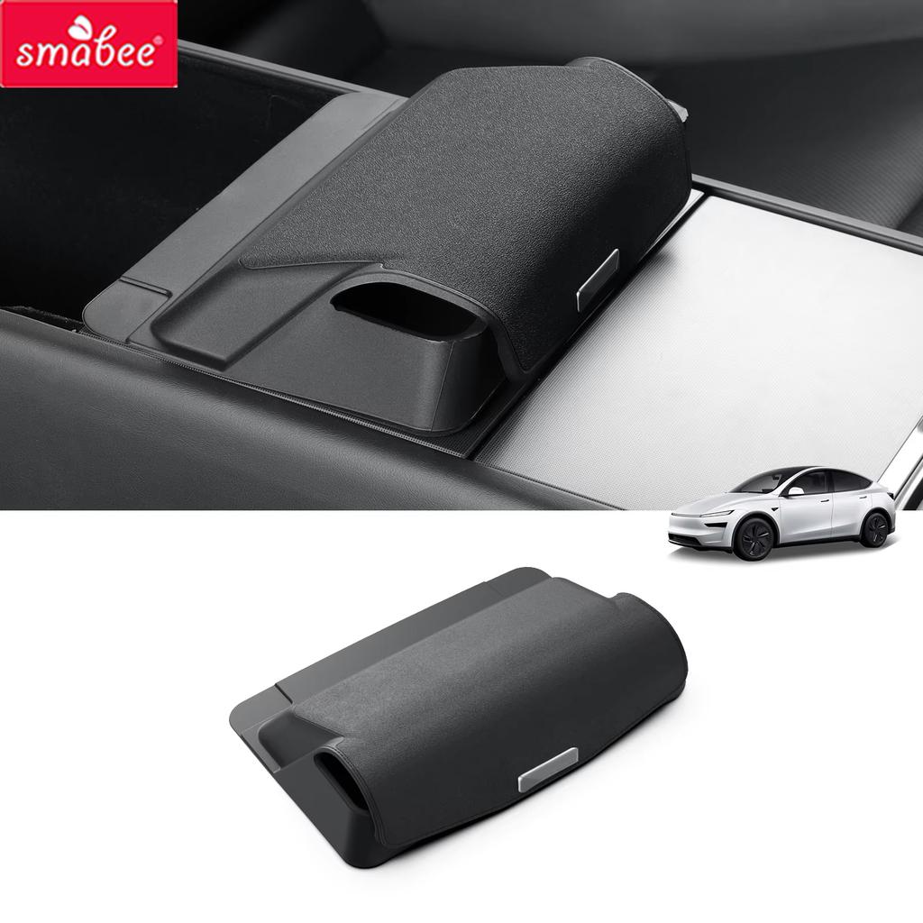 Smabee for 2025 2026 Tesla Model Y Launch Juniper/ Model 3 2025 Car Glasses Tray Center Console Armrest Storage Box Organizer