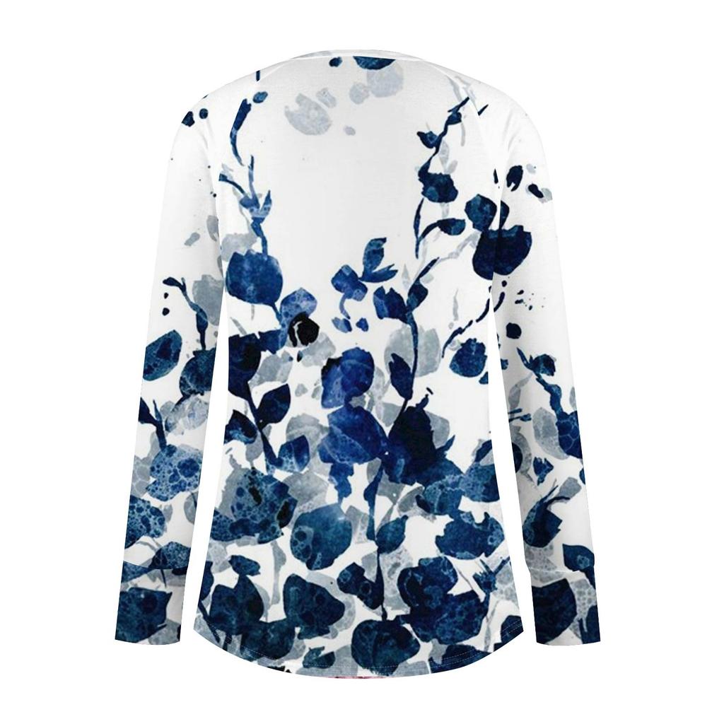 Womens Oversized Sweatshirt Graphic Sweater Long Sleeve Drop Shoulder Round Shirt Tops Vintage Clothes