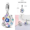 925 Sterling Silver Evil Eye Tarot Justice Star Coins Beads Sun Moon Star Lovers Pendant Charms Beads DIY Jewelry For Women