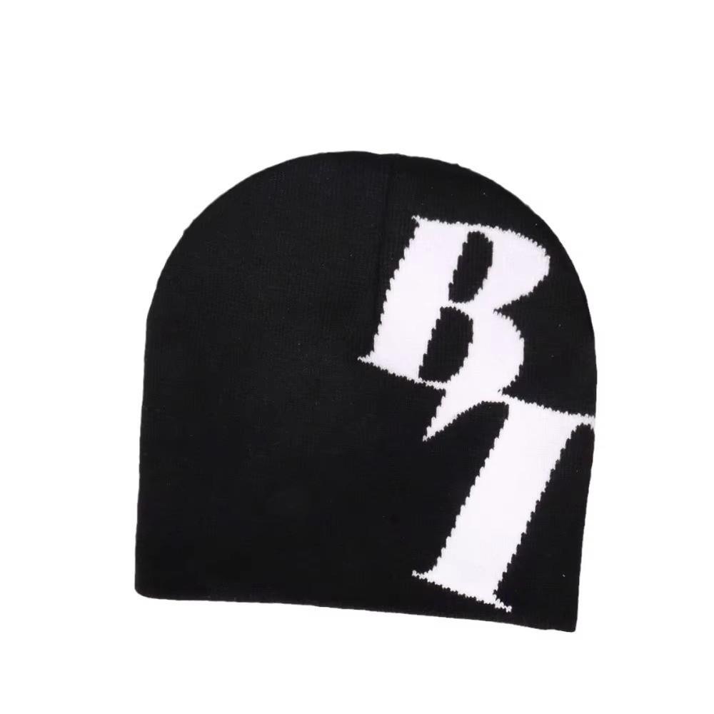 Hip Hop Printing Knitting Cap Hat Y2k Keep Warm Cold Cap Fiber Couple Warm Hats Outdoor