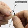 3pcs/pack Carp Fishing Line Loop Rig 35LB/15.9kg KLOR HOOK Size 2 4 6 8 Ready-Tied Soft Hook Link Sections Combi Rig Hair Rigs Carp Fishing Tackle