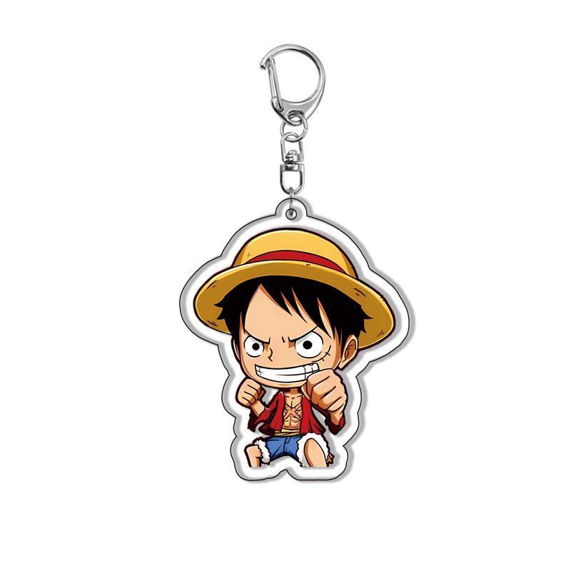 Acrylic Keychain One Piece Luffy Roronoa Zoro - related bag charms and keychains