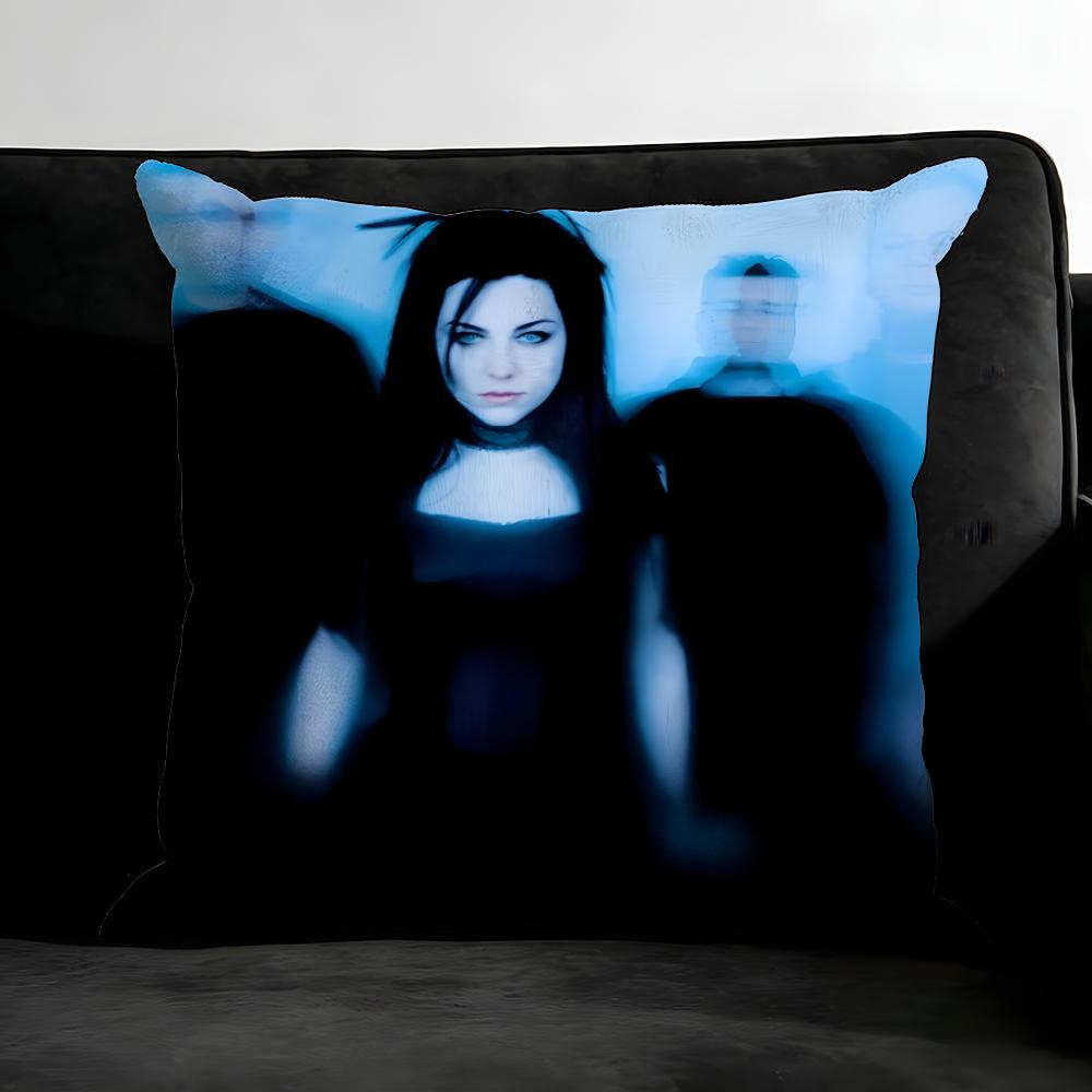 E-Evanescence A-Amy Lee Singer Cushion Cover Pillowcase Ultra Soft Skin Friendly Fabric Cloud Like Comfort & Concealed Zipper