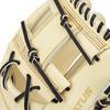 ZETT Prostatus Baseball Glove - Kenta Miyamiya Type - Second/Short - Right Hand - Pastel Brown x Black (3219) - Size 4