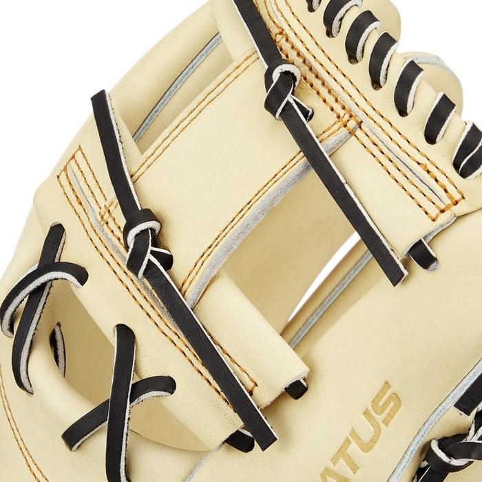 ZETT Prostatus Baseball Glove - Kenta Miyamiya Type - Second/Short - Right Hand - Pastel Brown x Black (3219) - Size 4