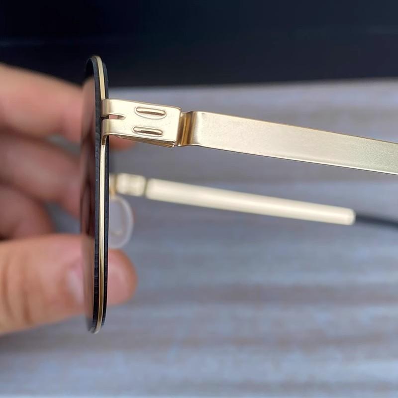 Non-polarized Oversized Thin FULL Frame No Screw Ultralight Men Suneyewear Fashion Polygon Eyeglasses